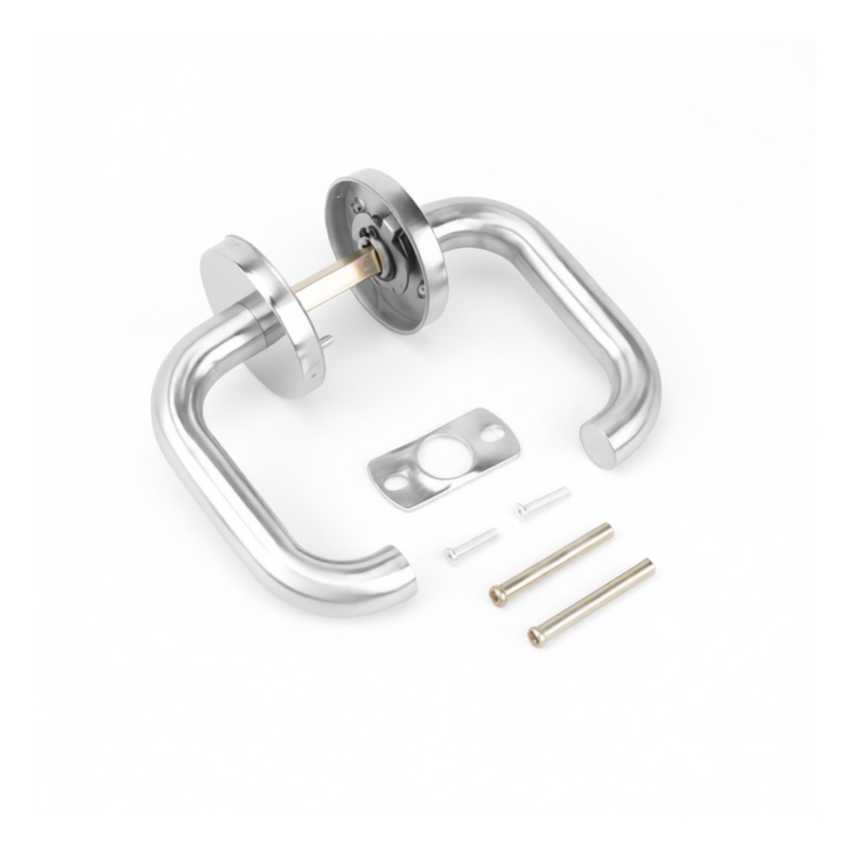 Stainless Steel Fire-Rated Hand Knob, 4.76 in Diameter, Pkg Qty 20