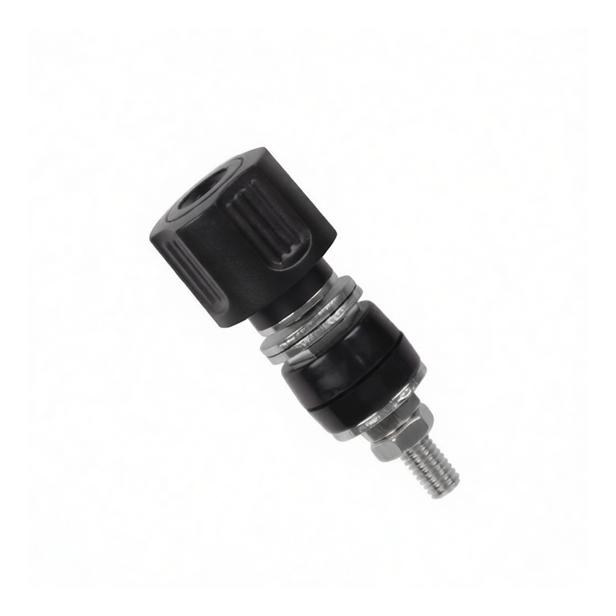 Black Plastic Binding Post 0.24 in Thread 0.75 in Length Industrial Grade, Pkg Qty 12