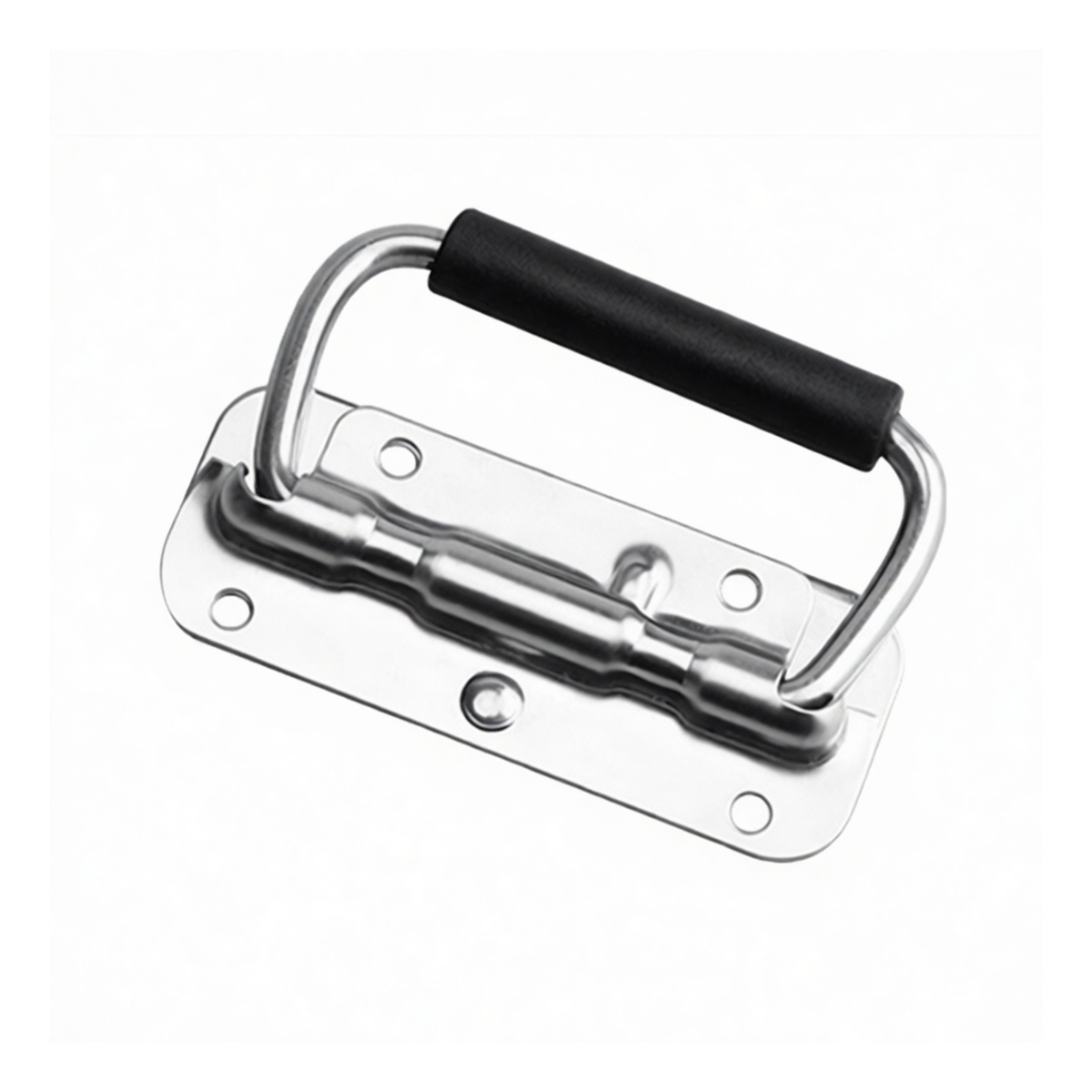 Metal Spring-Loaded Folding Hand Knob, 3.94 x 2.83 in, Silver, Pkg Qty 36