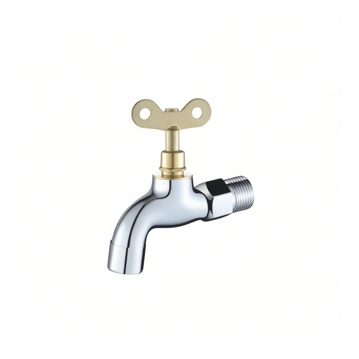 0.5 Inch Threaded Locking Water Valve, Brass Body, Pkg Qty 20