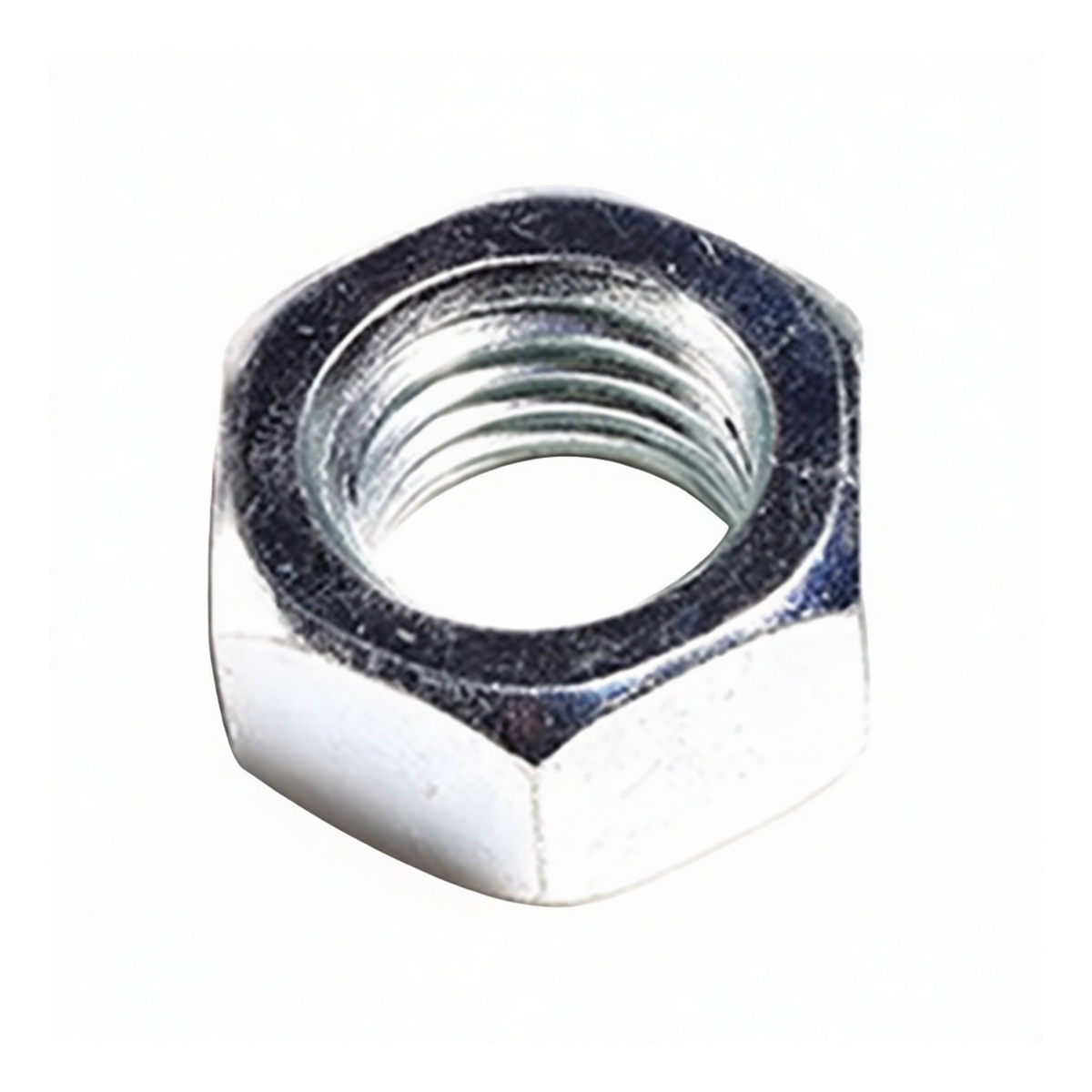 Grade 4 Carbon Steel Zinc Plated Hex Nut, 0.866 in, Pkg Qty 500