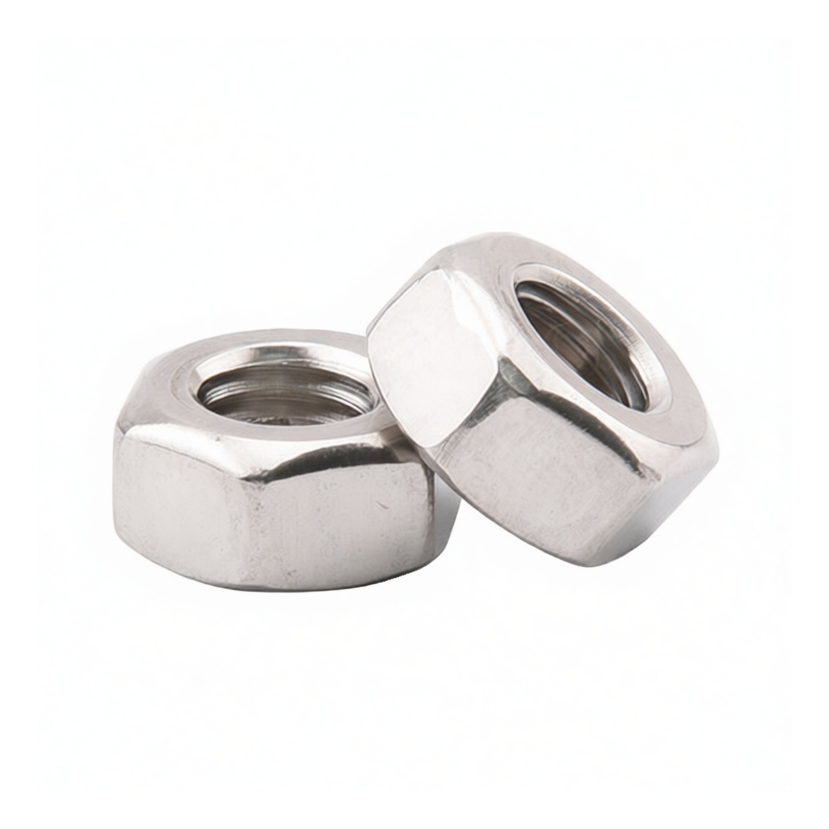 M18 Stainless Steel 304 Hex Nut, 1.417 in Flats, Plain Finish, Pkg Qty 80