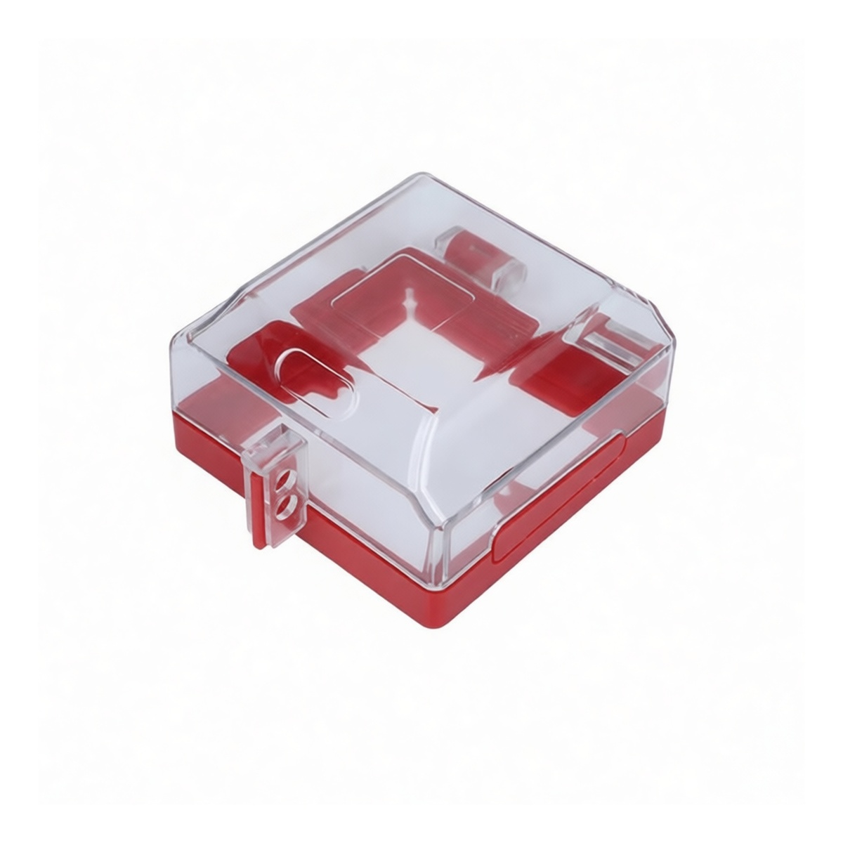 Metal Switch Lock for Glass Doors, Nickel Finish, 3.46in, Pkg Qty 6