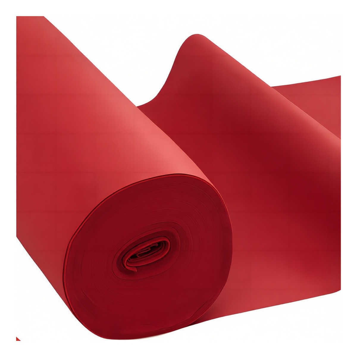 Non-Woven Red Entrance Mat Roll, 196.85 ft x 6.56 ft x 0.20 in