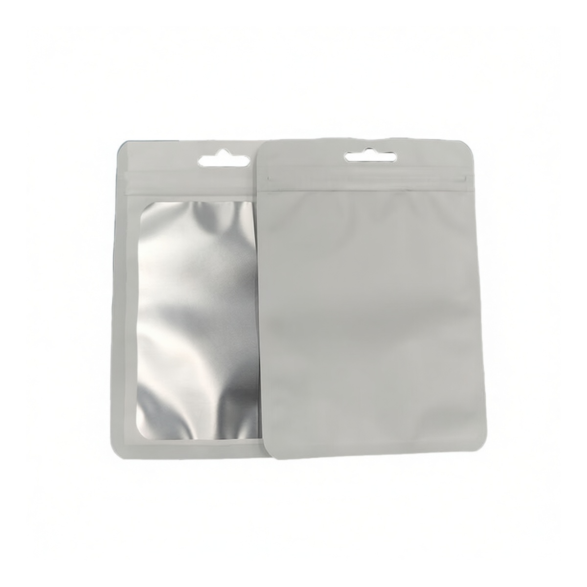 Aluminum Foil Zip Bags 3x4.7 in 16 mil White Short Side Open, Pkg Qty 2000