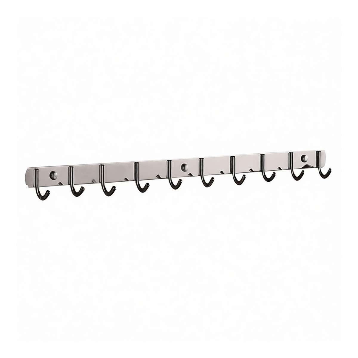 Stainless Steel Round Utility Hooks, 50 lbs Load, Screw Mount, Pkg Qty 6