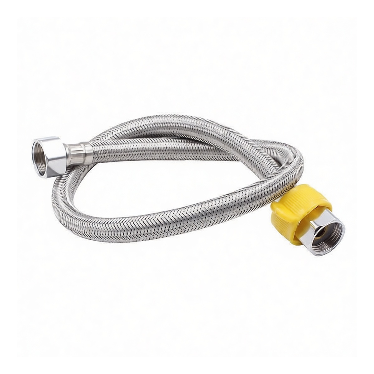 304 Stainless Steel Dual-Threaded Sink Supply Line, 19.7 in, Pkg Qty 20