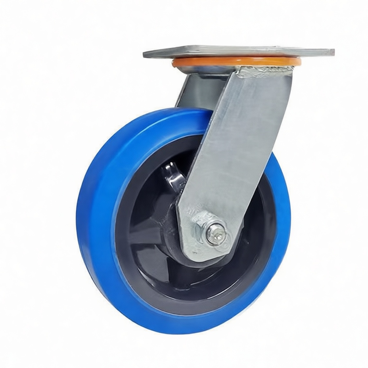 6" Polyurethane Stem Caster, 150 lbs Load, Universal Stem Pkg Qty 12