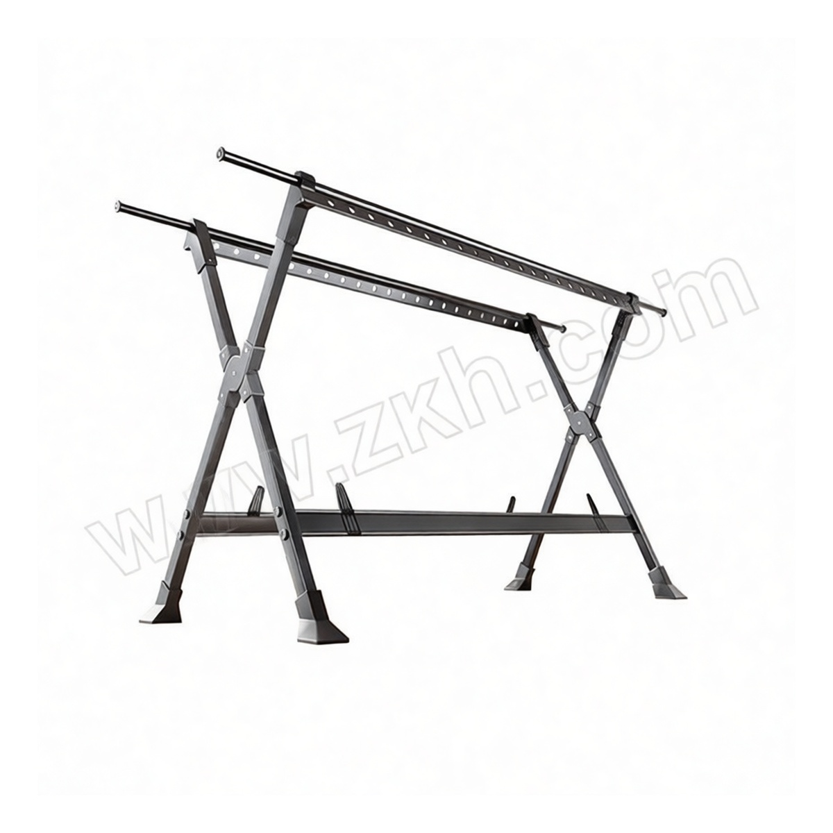 Aluminum Alloy Folding Floor Clothes Rack, 99.6 x 35.4 x 53.1 Inches