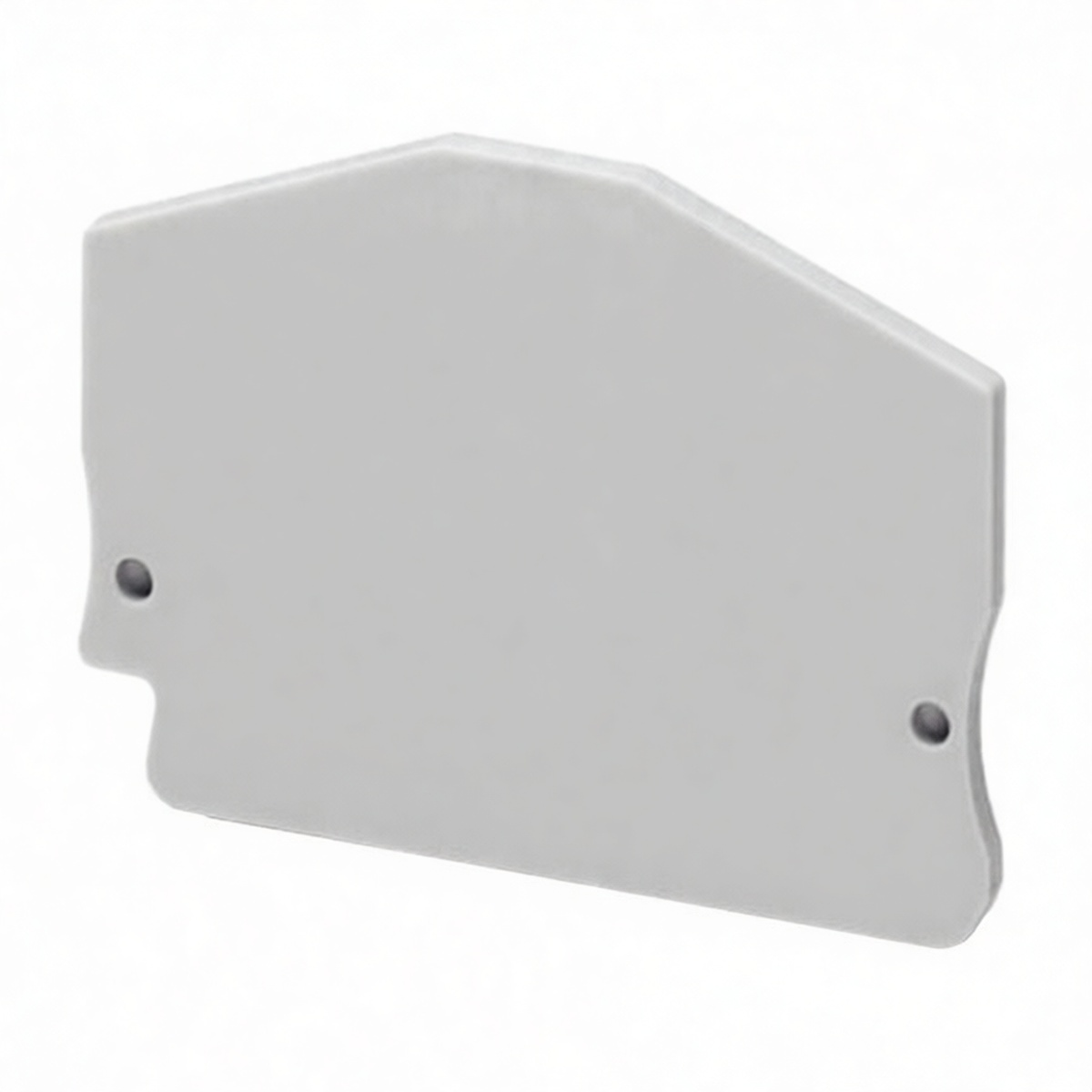 Polyamide End Plate 0.10 in x 0.2 in 600V 24A for Wireways, Pkg Qty 2