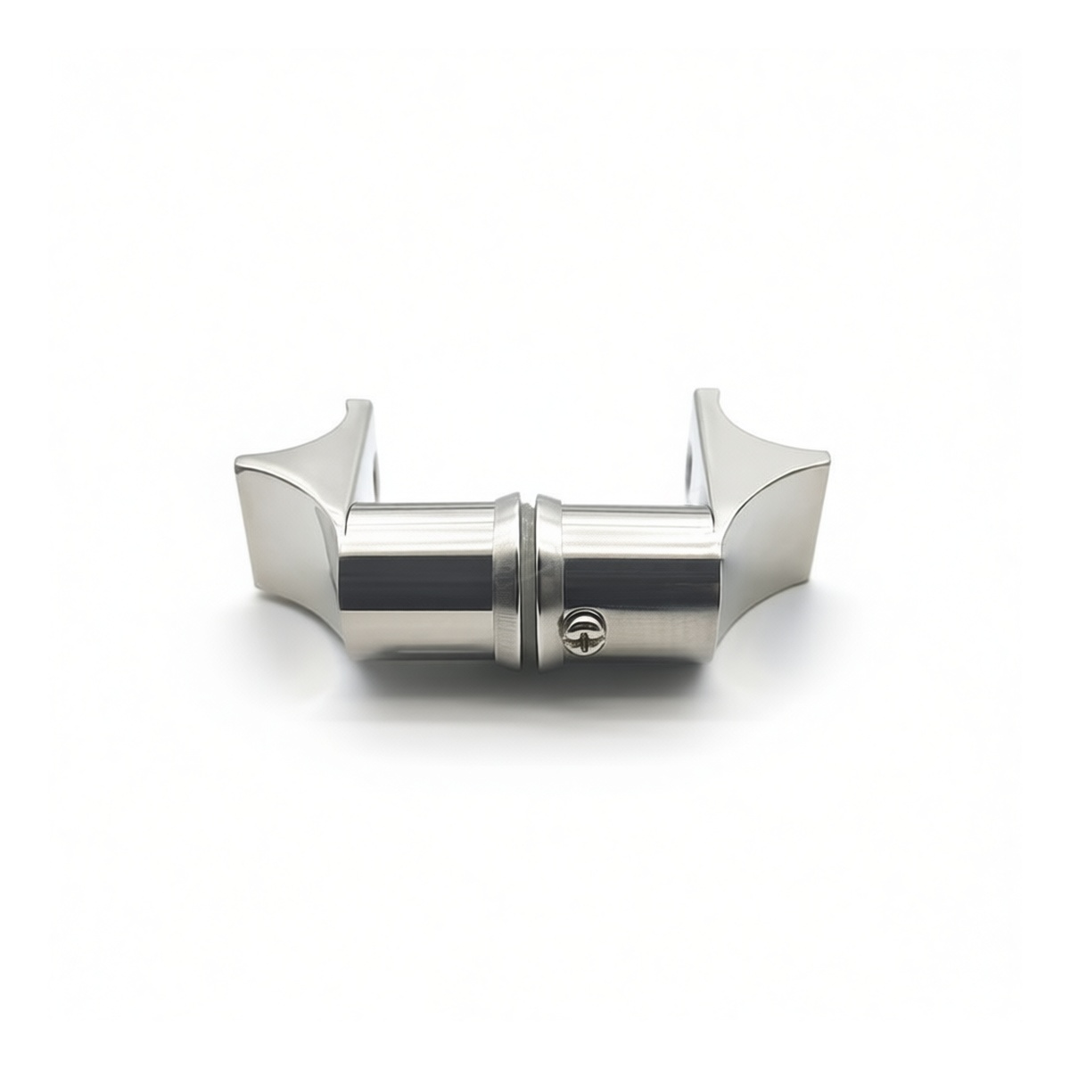 Stainless Steel Glass Door Handle Base, 5.12x2.56 in, 50-70 lbs, Pkg Qty 10