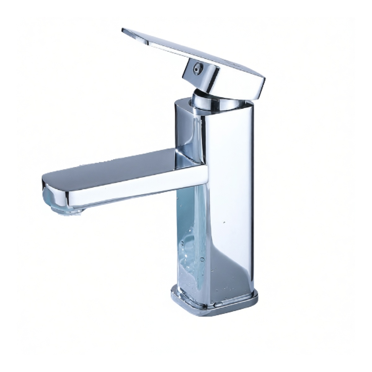 Stainless Steel Single Hole Bathroom Sink Faucet, 1.38 Inch, Pkg Qty 6