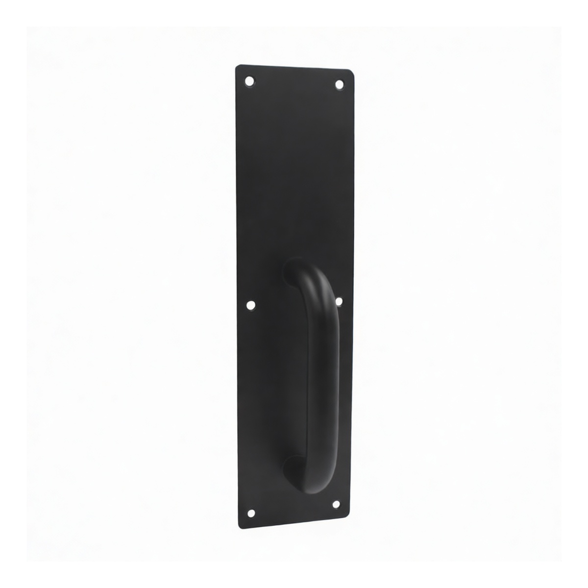 Stainless Steel Black Hand Knob, 11.81x3.15 in, 1/4-20 Thread, Pkg Qty 12