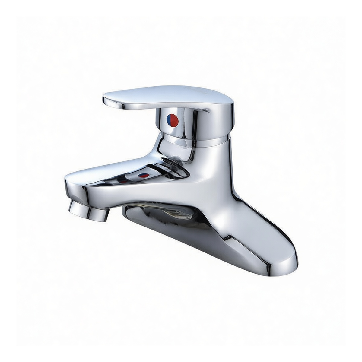 Zinc Alloy Two-Hole Bathroom Sink Faucet, 0.79 in Hose, Pkg Qty 2