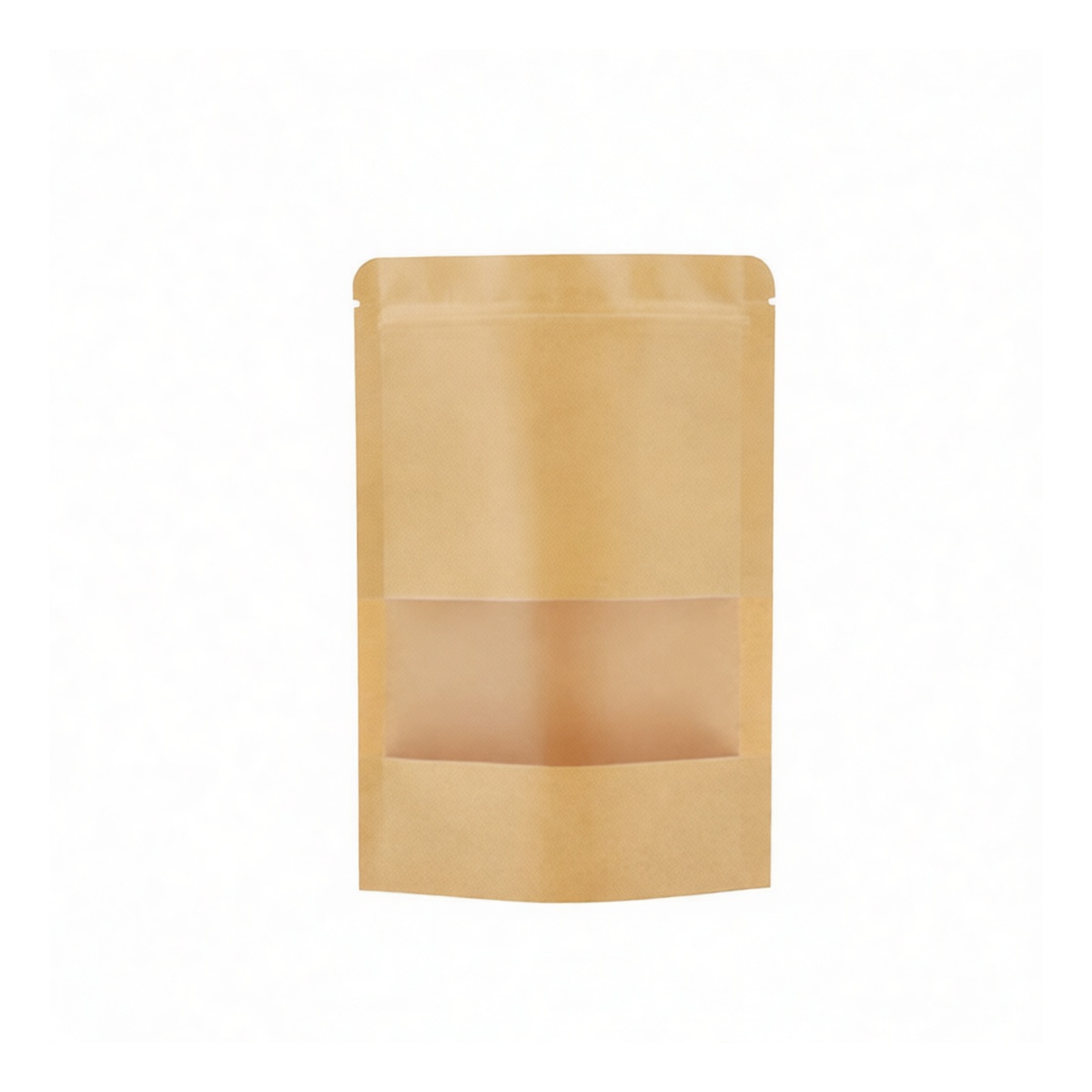 Kraft Paper Bag with Frosted Window 13.8x10.2 in for Retail, Pkg Qty 500