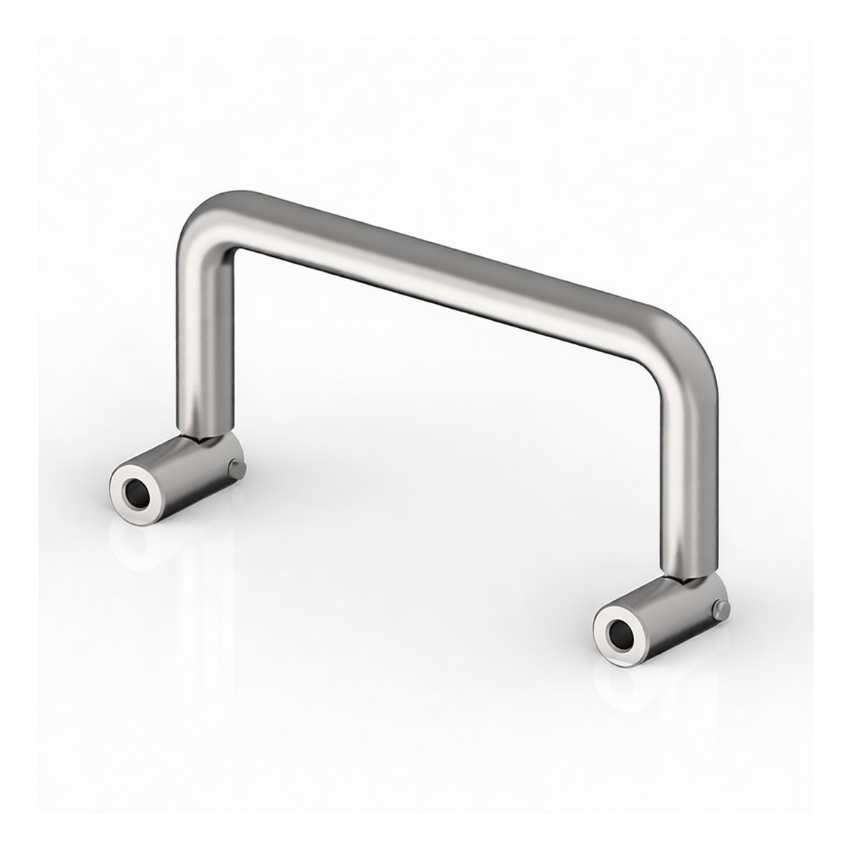 Stainless Steel Polished Folding Hand Knob, 0.24 in Diameter, M6 Thread, Pkg Qty 25