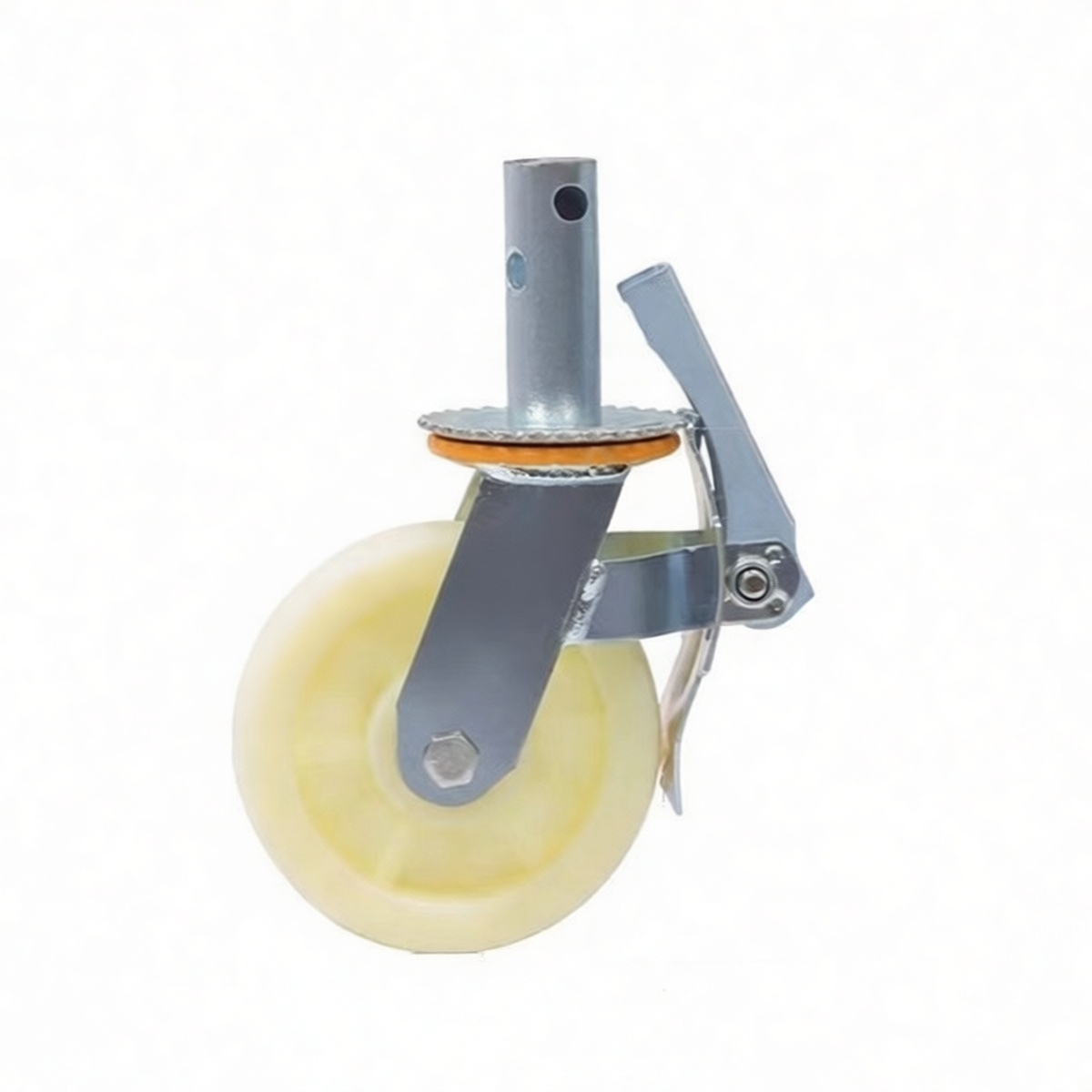 6" Nylon Swivel Caster Wheel 440 lbs Load for Scaffolding, Pkg Qty 5