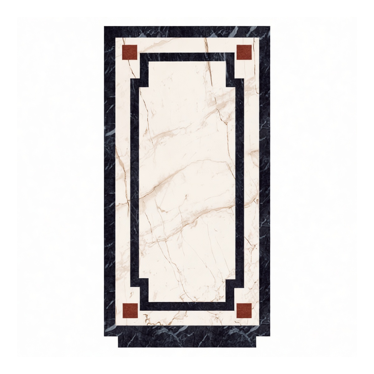 Custom PVC Freight Elevator Mat, 0.12 in Thick, 3.94" x 39.37", Pkg Qty 12