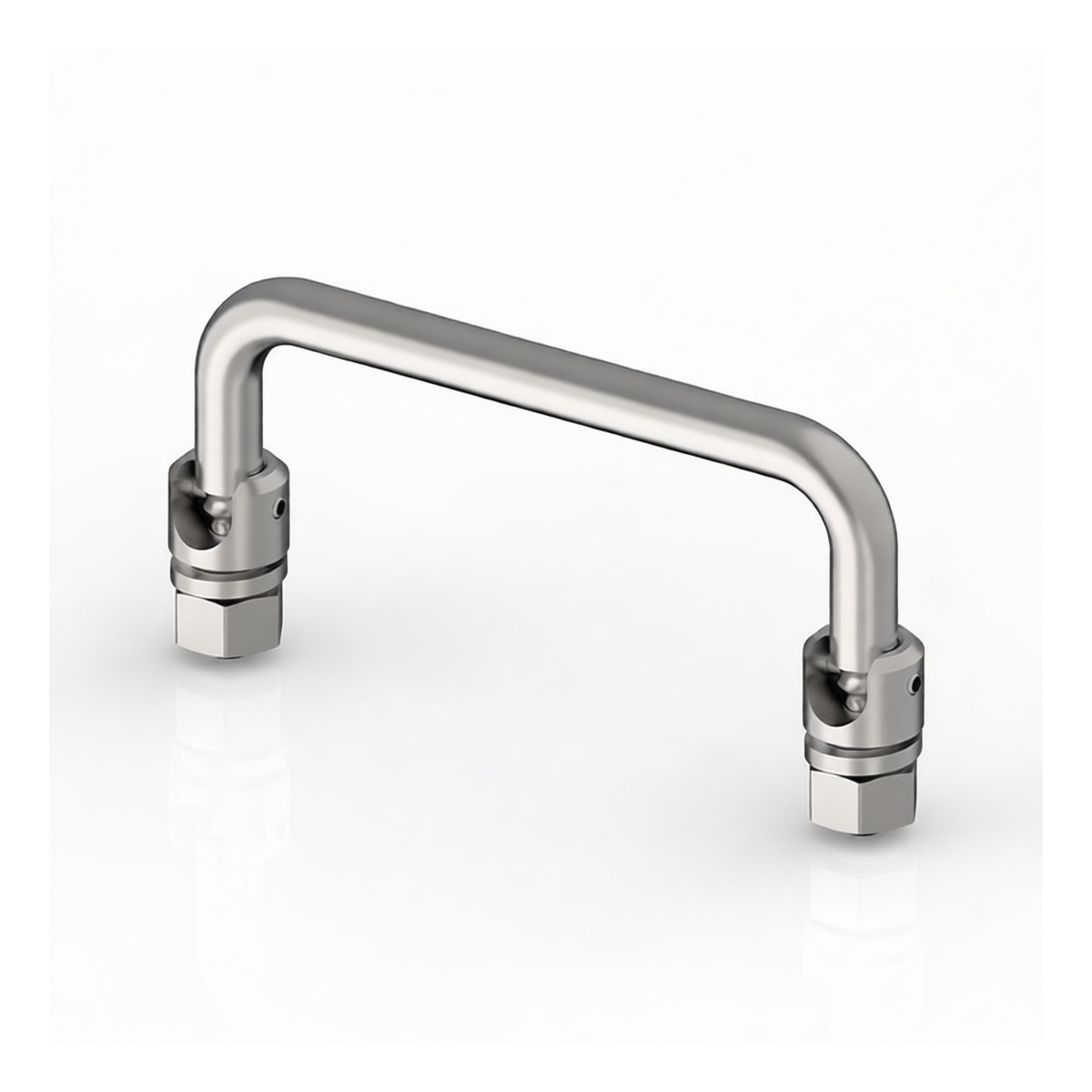 Stainless Steel M6 Hex Nut, 0.39 in Flats, Polished Finish, Pkg Qty 12