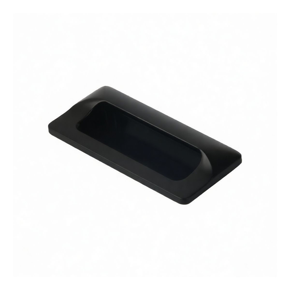 Flush Mount Black Aluminum Hand Knob, 4.33 x 1.97 in, Pkg Qty 50