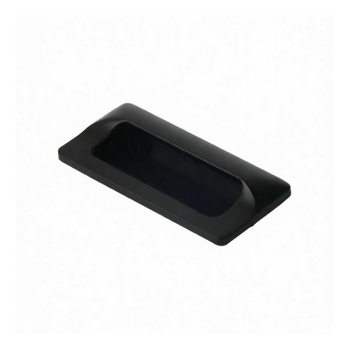 Zinc Alloy Black Flush Pull Handle, 4.33 x 1.97 in, Pkg Qty 50