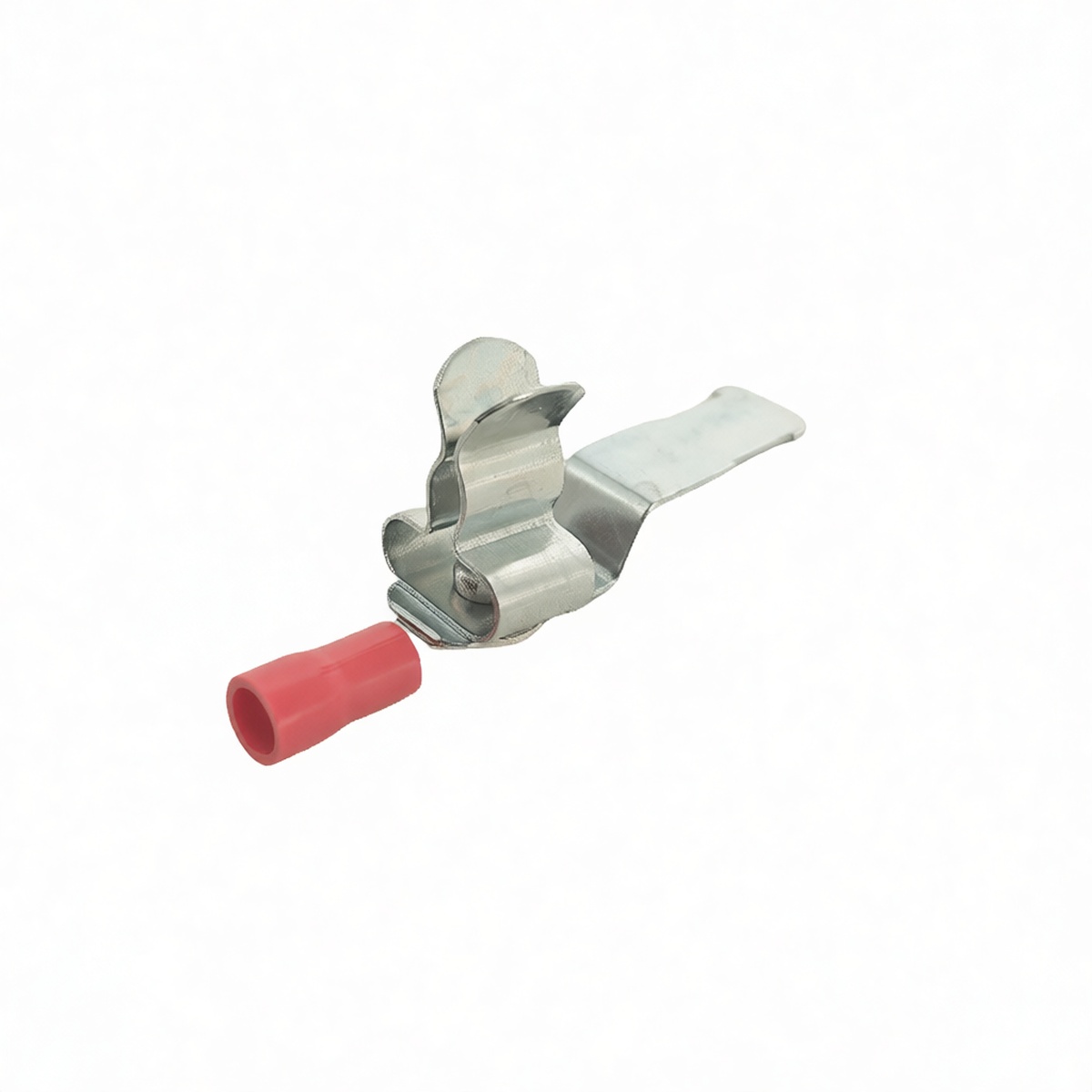 Steel EMC Rivet Mount Shielding Clip 0.24 in for Grounding, Pkg Qty 36