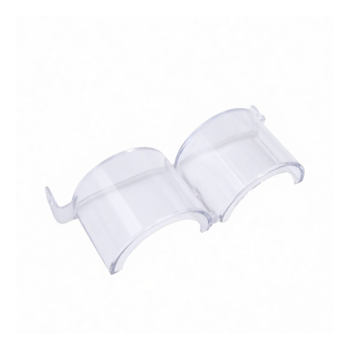 Snap-On Plastic Safety Cover for Emergency Stop Lock, 2.4" Tall, Pkg Qty 500