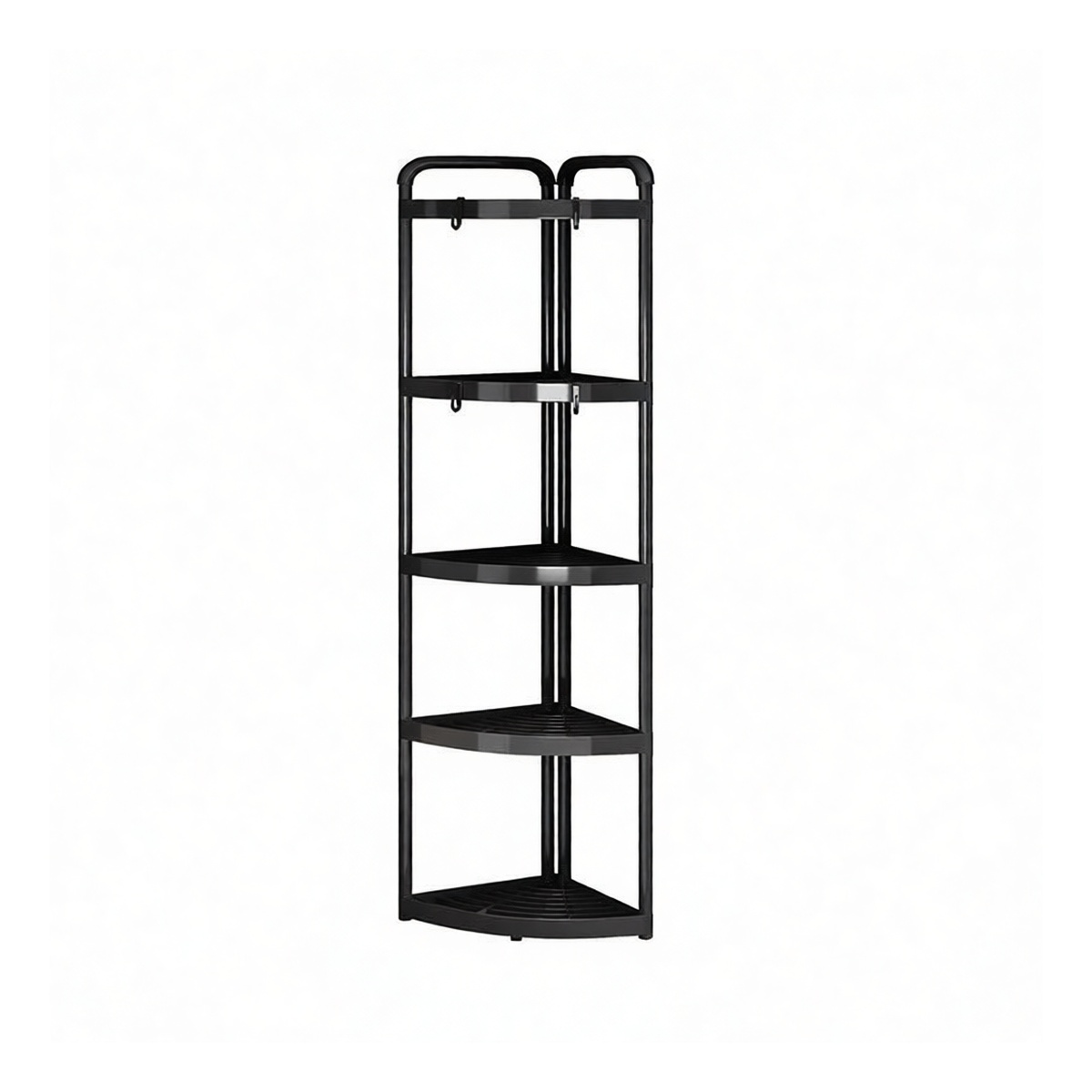 Cast Iron 5-Tier Bathroom Shelf, 16.9x12.2x46.9in, Pkg Qty 2