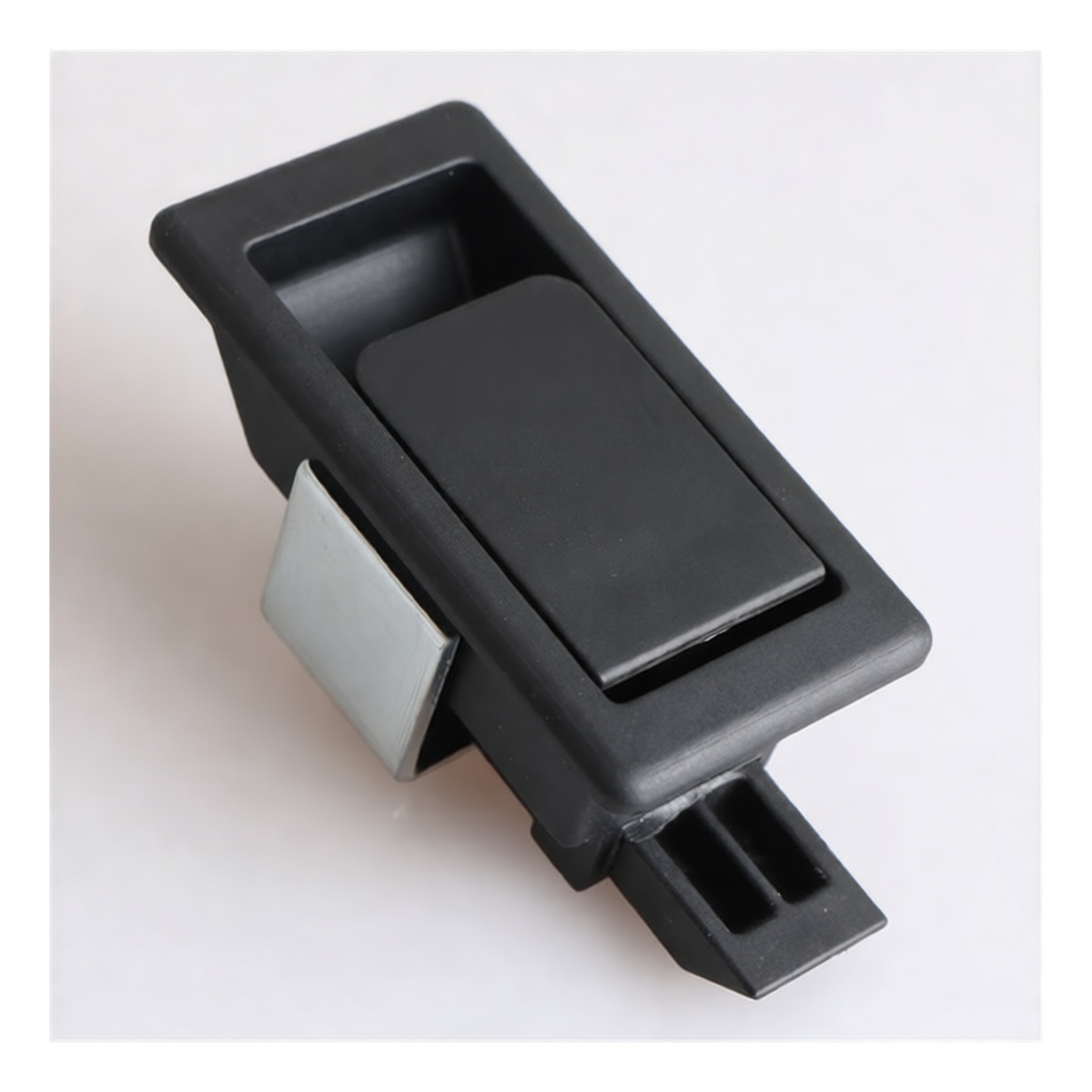 ABS Plastic Hand Knob, 2.6 in Diameter, 1/4-20 UNC Thread, Black, Pkg Qty 50