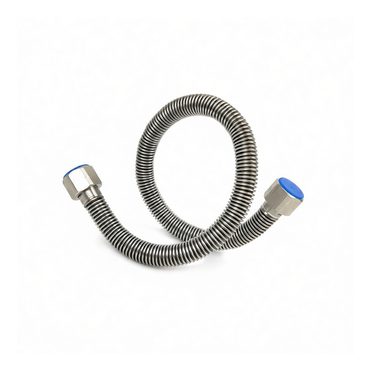 304 Stainless Steel 4-Point Supply Line, 19.69 in, for Urinal, Pkg Qty 8