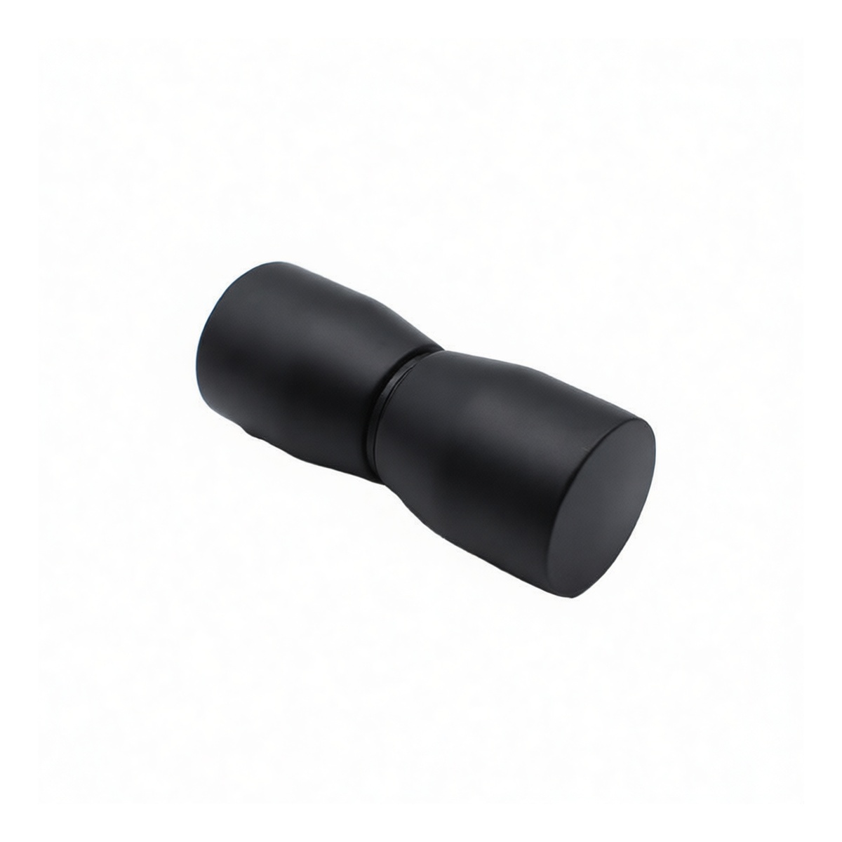 Black Stainless Steel Cylindrical Glass Door Pull, 1.5x1.5x3.7 in, Pkg Qty 36