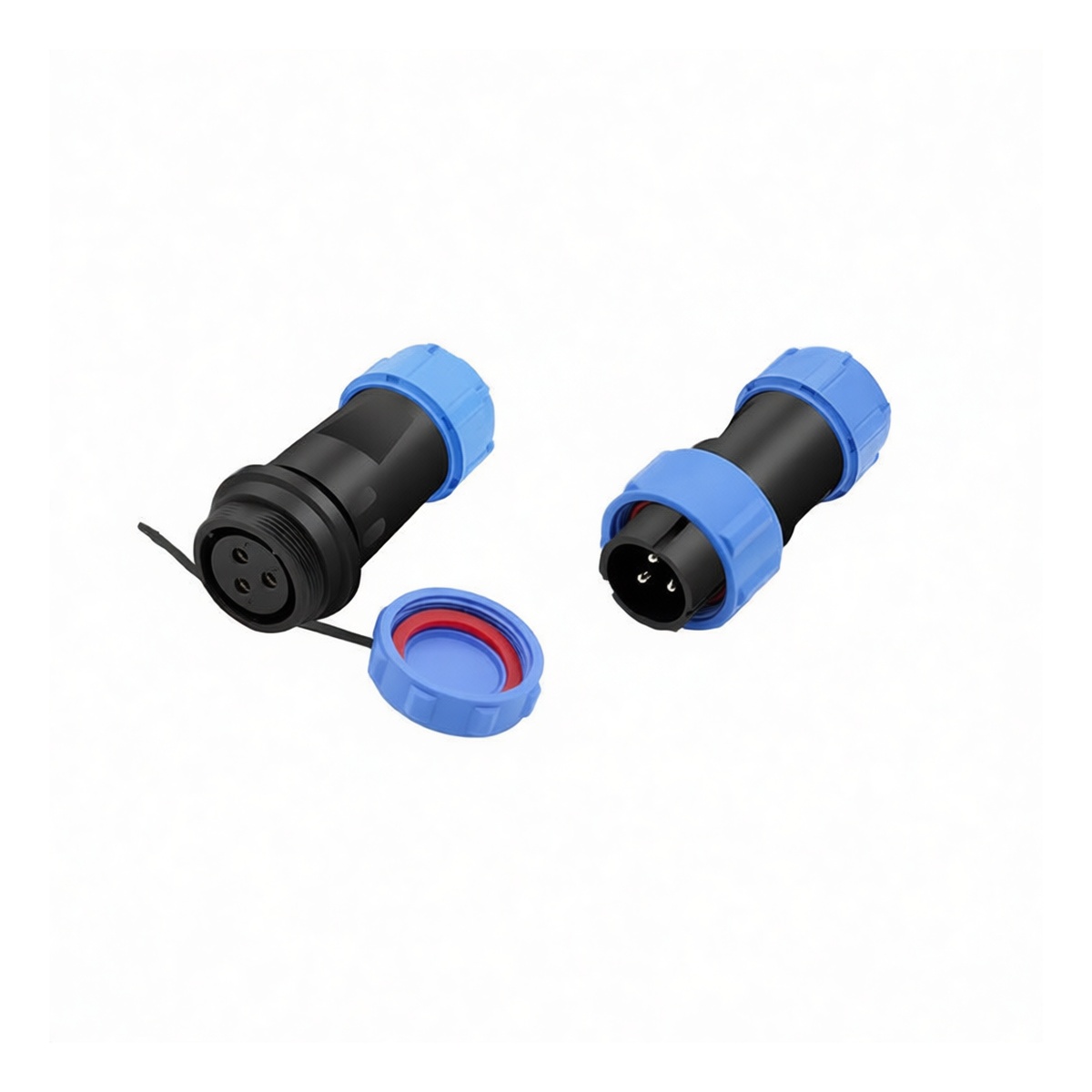 Brass M17 Nickel Plated Screw Terminal Connector Housing, Pkg Qty 50