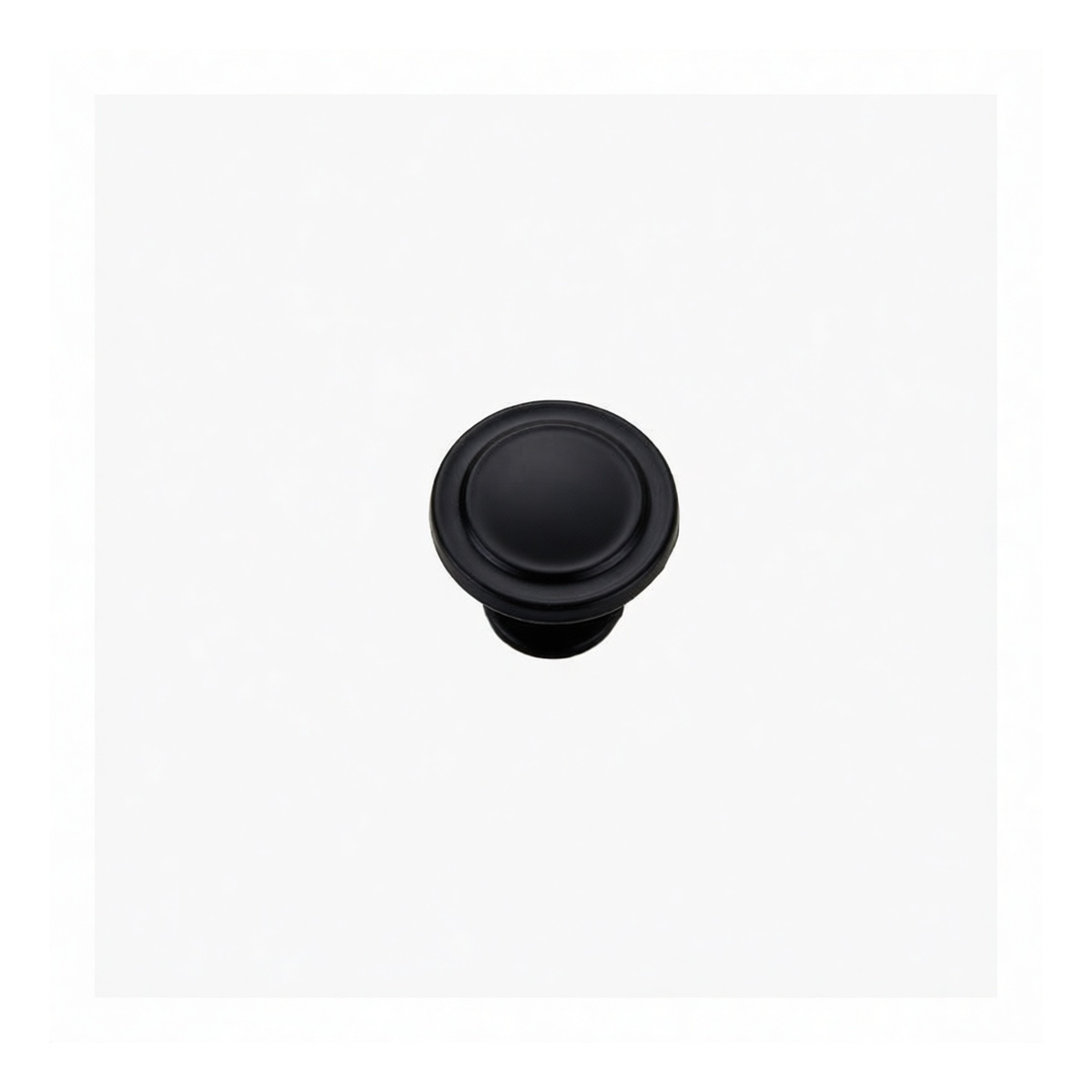 Aluminum Alloy Black Cabinet Hand Knob, 1.22 Inch, Pkg Qty 100