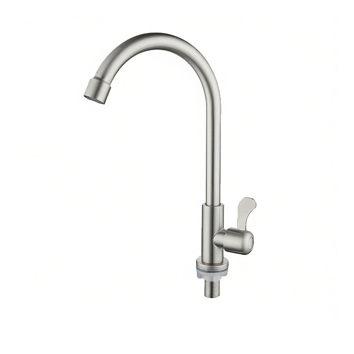 Stainless Steel Single Hole Kitchen Sink Faucet, 0.79", Pkg Qty 12