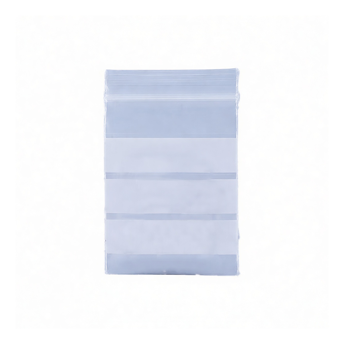Write-On Clear Plastic Zip Bags 4.7x6.7 in Short Side Open, Pkg Qty 100