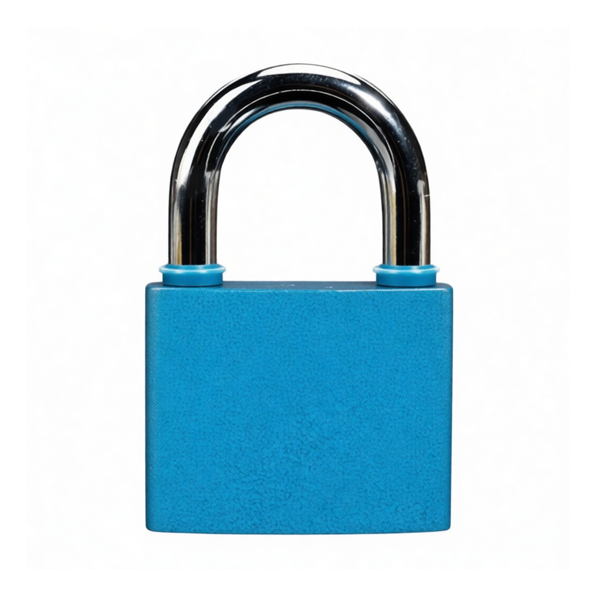2 Inch Steel Bluetooth Padlock, Blue Powder Coat, Keyed, Pkg Qty 24