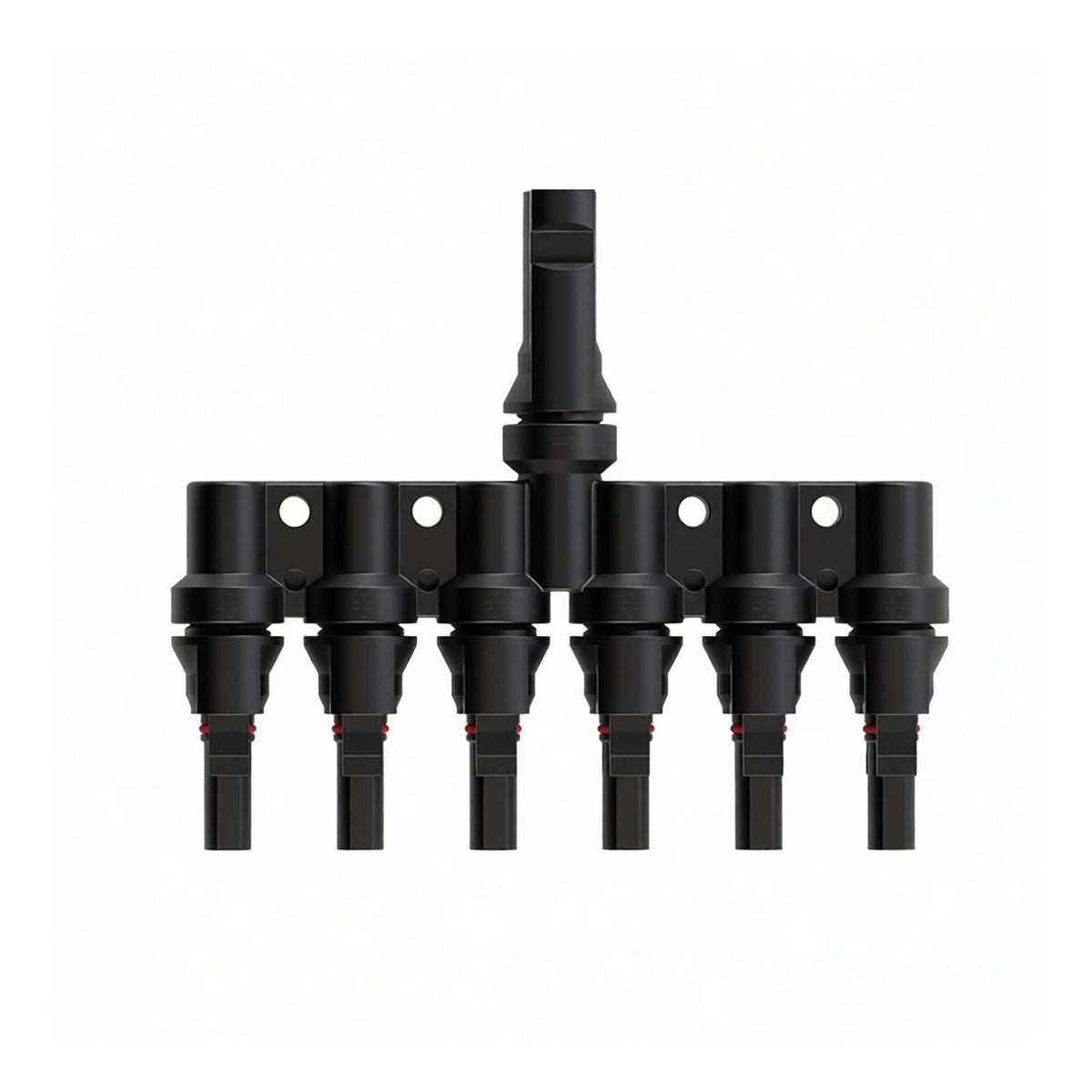 T-Type PV Connector PPO 1000V 50A Black for Solar Arrays, Pkg Qty 2