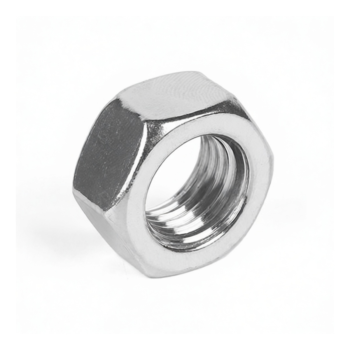 2205 Stainless Steel Hex Nut, M30-3.5, 1.18 in, Plain, Pkg Qty 12