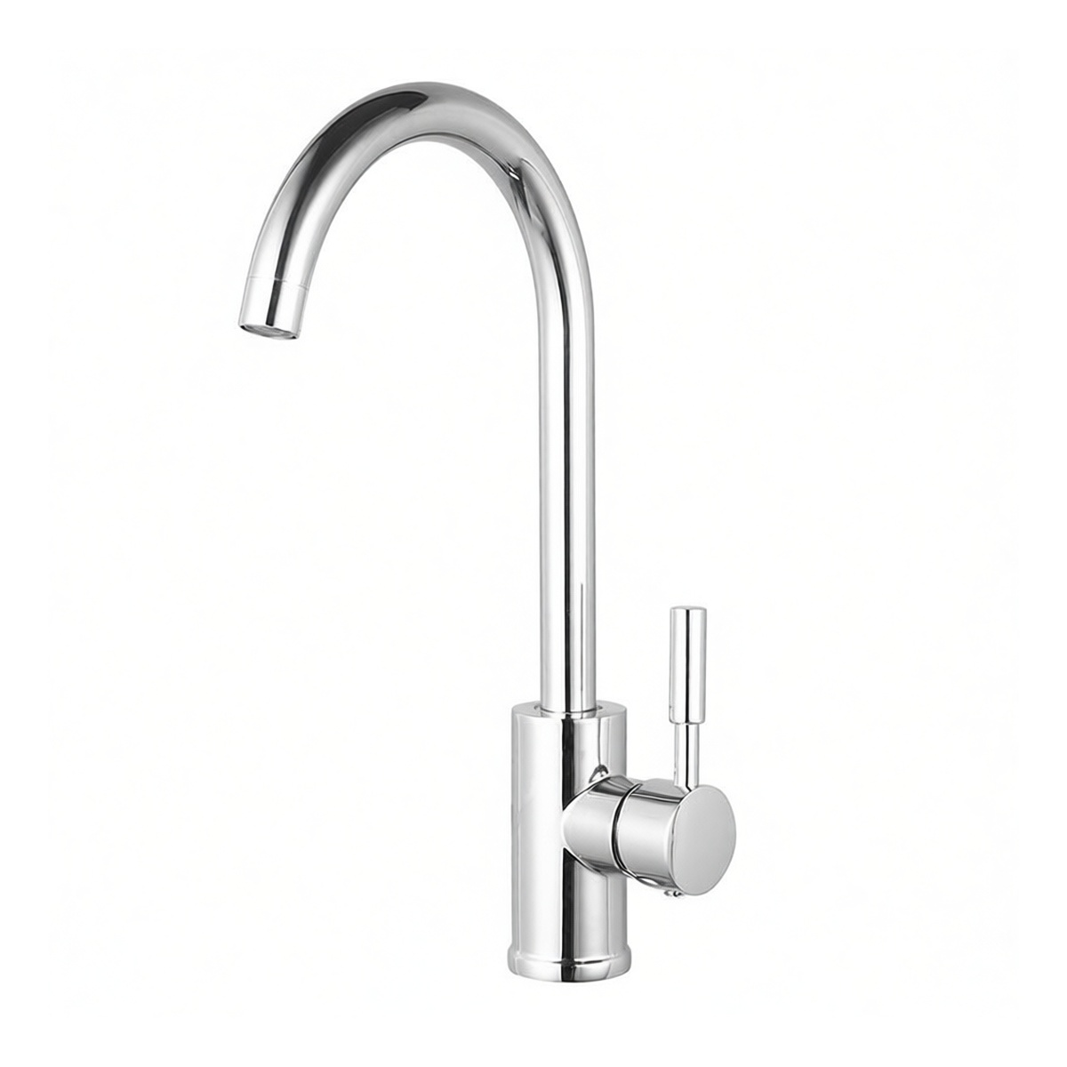 304 Stainless Steel Single Hole Bathroom Sink Faucet, 8.07 Inch, Pkg Qty 2