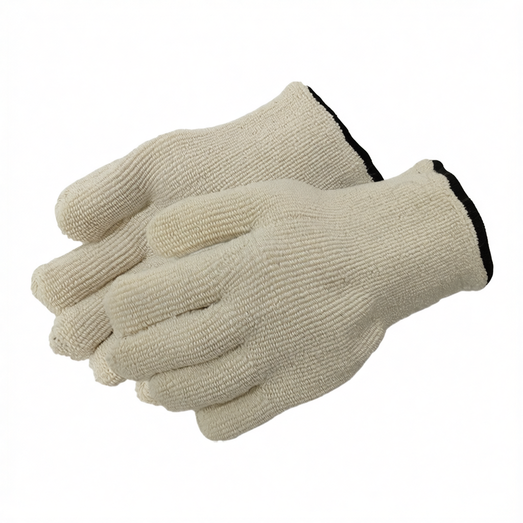 L-Size Cotton High-Temperature Gloves, 150°F Rated, Pkg Qty 12