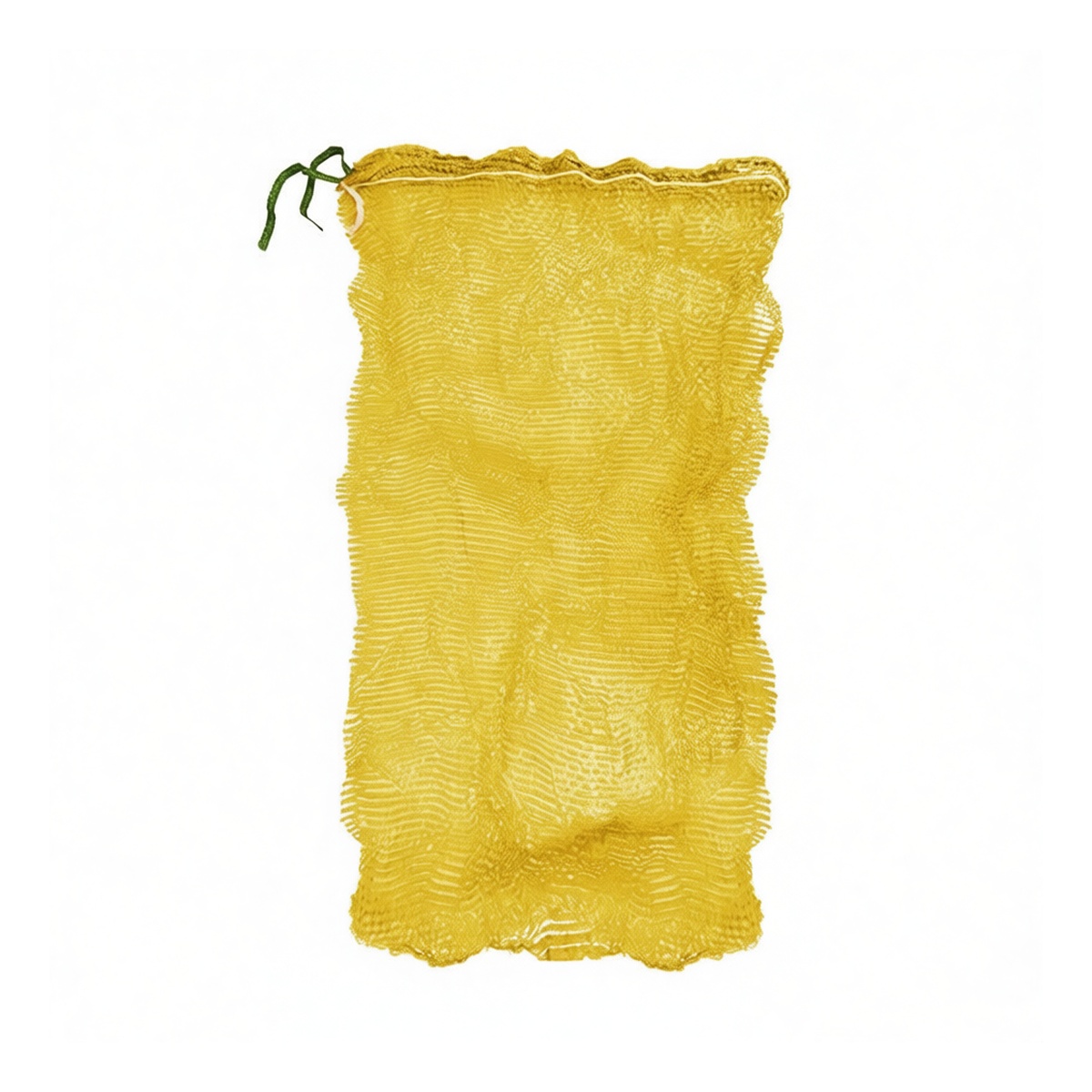 Yellow Polyester Drawstring Bag 23.6x33.5 in 88 lbs Capacity, Pkg Qty 100