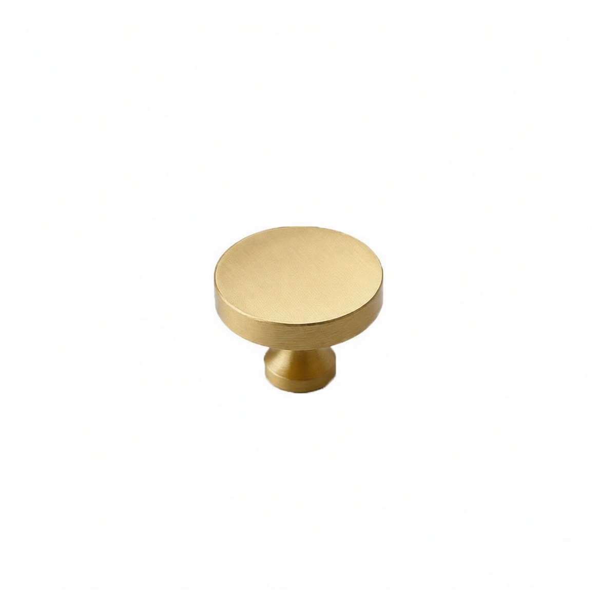 Brass Cabinet Hand Knob, 1.1 Inch Diameter, Copper Finish, Pkg Qty 24