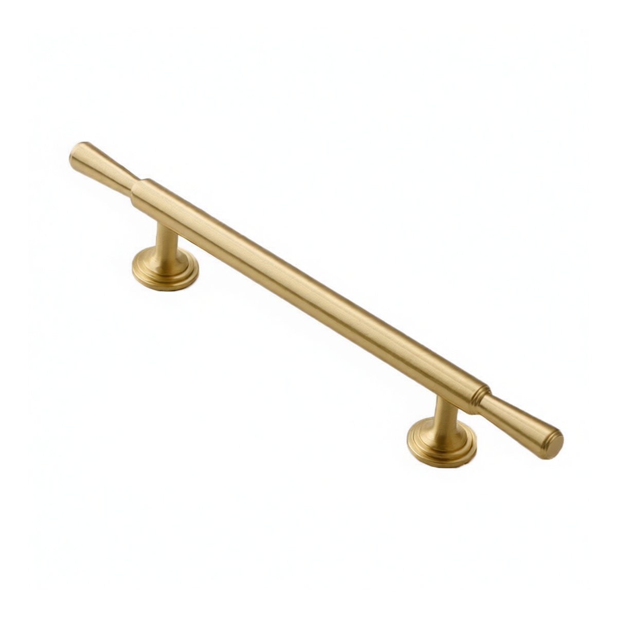 Solid Brass Cabinet Hand Knob, Copper Finish, 8.62" Length, Pkg Qty 6