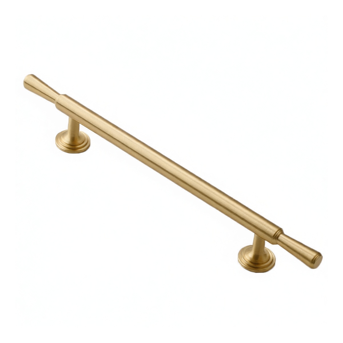 Brass Cabinet Hand Knob, 9.8" Length, Copper Finish, Pkg Qty 6