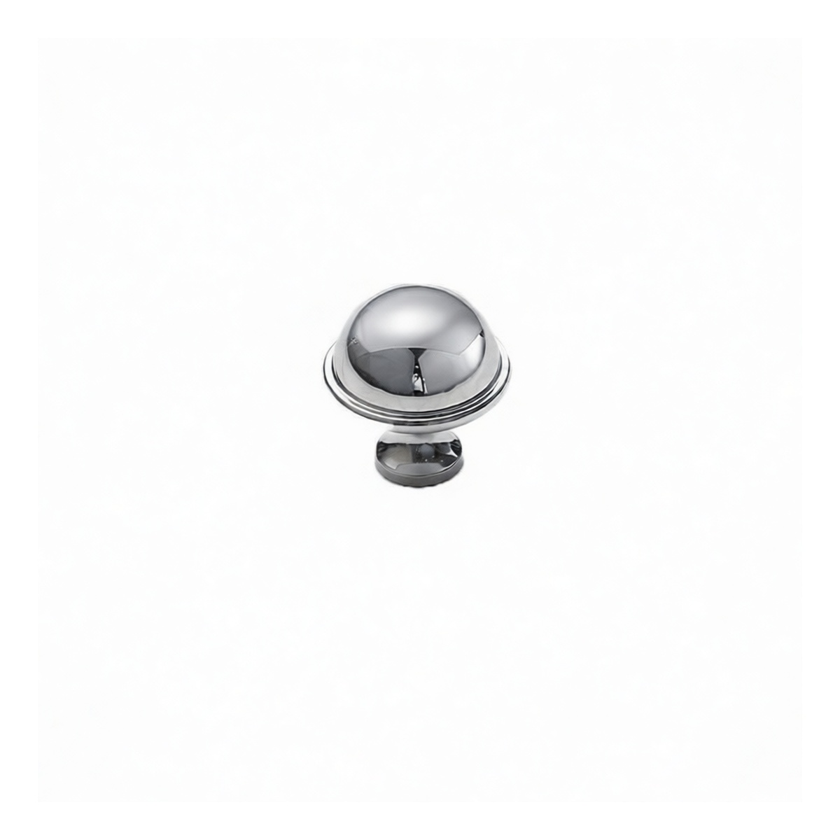 Brass Chrome Cabinet Hand Knob, 1.18 Inch Diameter, Pkg Qty 12