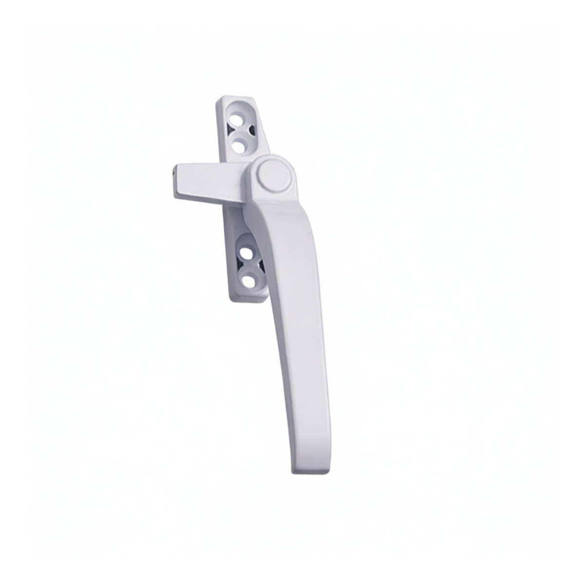 Aluminum Alloy White Window Handle, 4.45 in, Right-Hand, Pkg Qty 25