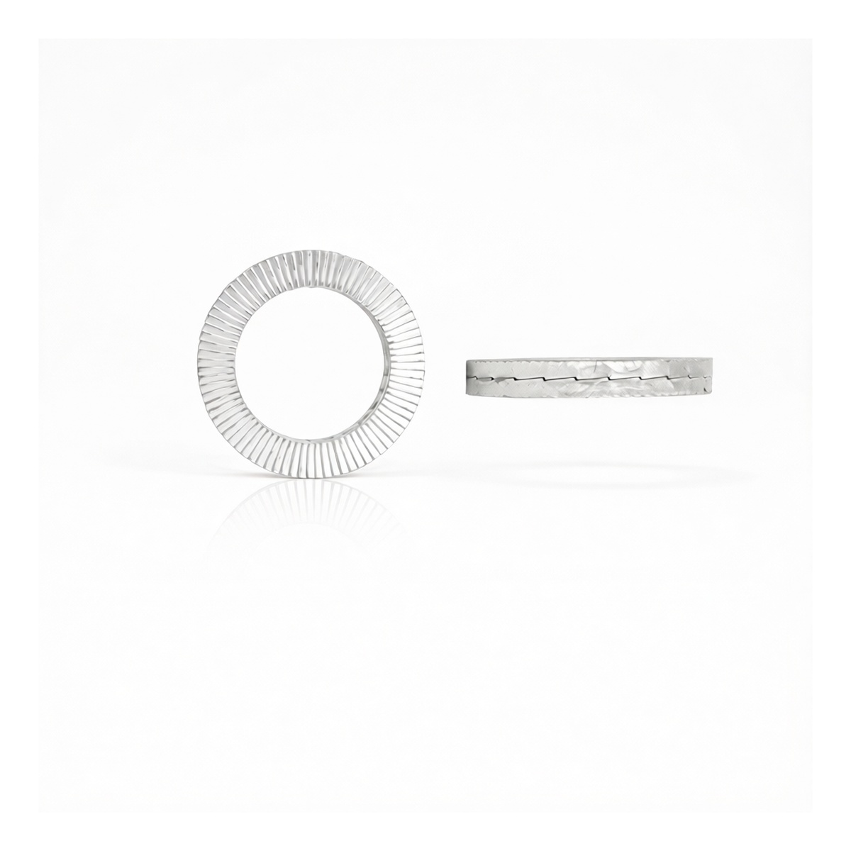 DIN 25201 Double Tab Lock Washer, Carbon Steel, Dacromet, M5, 0.197" Bore, Pkg Qty 1000