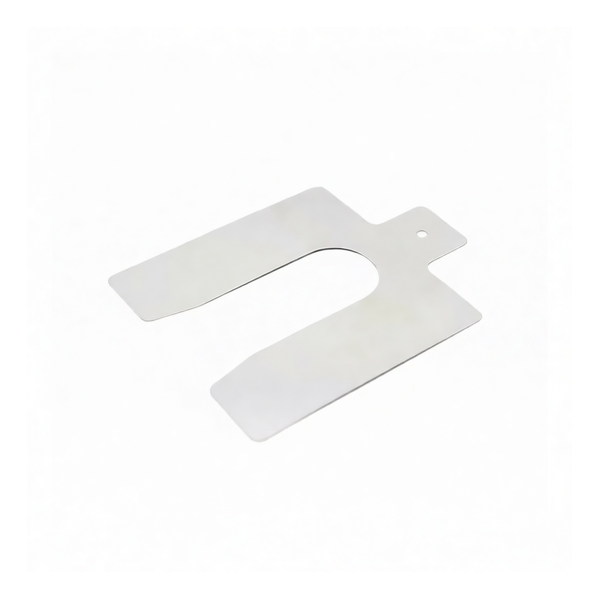 304 Stainless Steel U-Shim, 8" x 8" x 0.04", F-Type, Pkg Qty 12