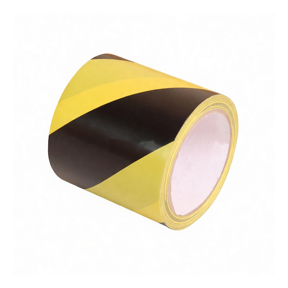 Industrial PVC Floor Marking Tape, 3.94 in x 72.18 ft, Yellow/Black, Pkg Qty 25