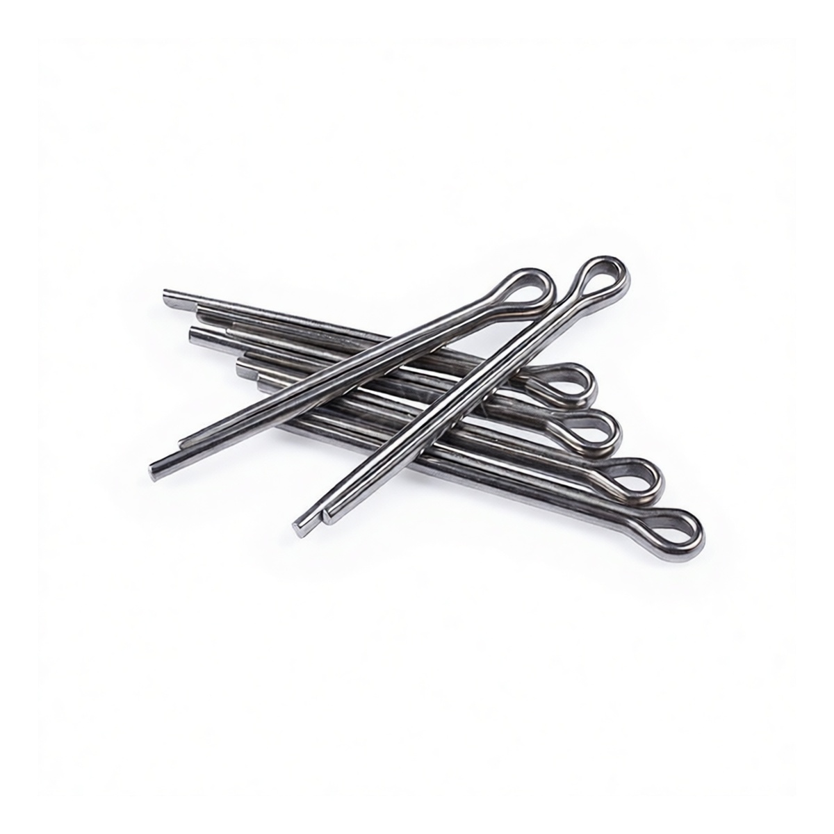 304 Stainless Steel Cotter Pin, 0.157 in x 1.378 in, Plain, Pkg Qty 1000